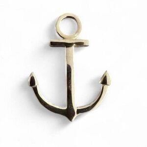 Gold Anchor Pendant